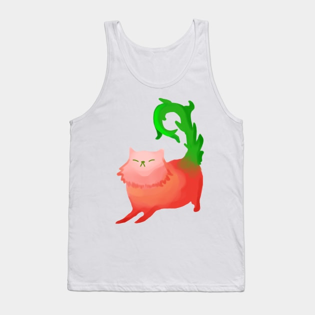 Pinky Cute Kitten Tank Top by felalfians